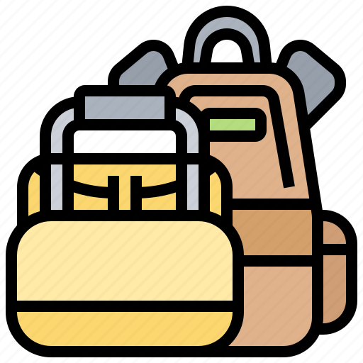 Backpack, luggage, suitcase, tourism, travel icon - Download on Iconfinder