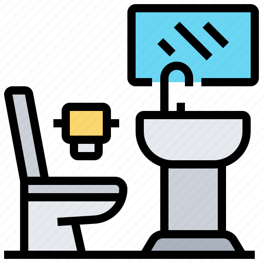 Flush, public, restroom, sanitary, toilet icon - Download on Iconfinder