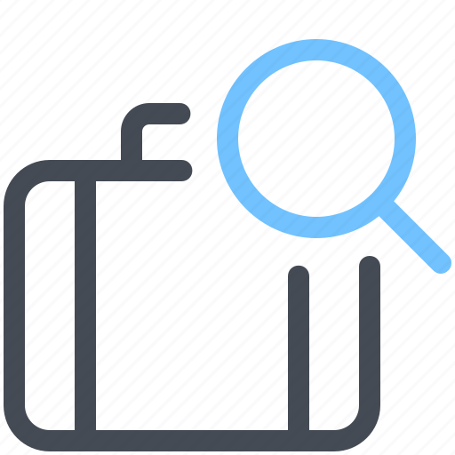 Airport, bag, baggage, luggage, scan, search, suitcase icon - Download on Iconfinder
