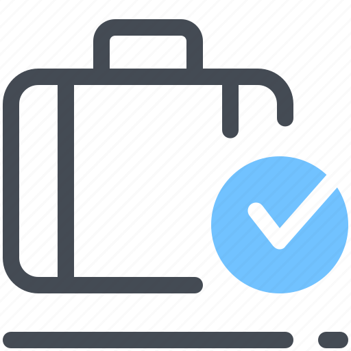 Bag, baggage, business, complete, done, luggage, suitcase icon - Download on Iconfinder
