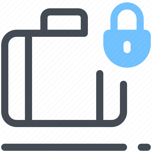 Bag, baggage, lock, luggage icon - Download on Iconfinder