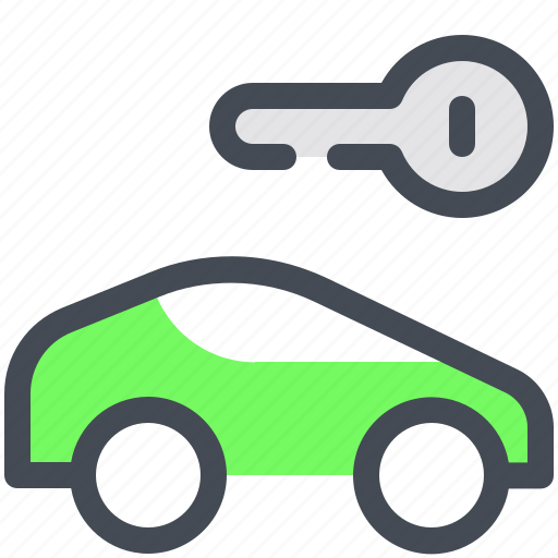Car, key, rent, rental icon - Download on Iconfinder