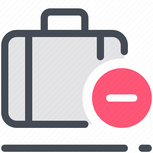 Bag, baggage, business, delete, luggage, remove, suitcase icon - Download on Iconfinder