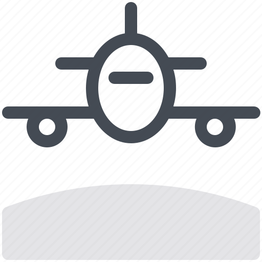 Airport, flight, land, plane icon - Download on Iconfinder