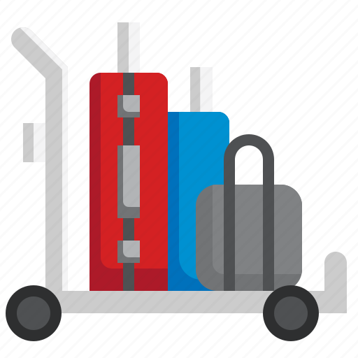 Airport, cart, travel, trip, journey icon - Download on Iconfinder