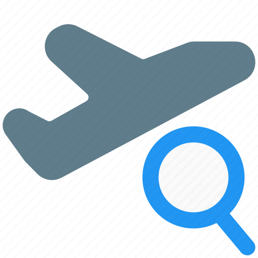 Search, flight, magnifying glass, aeroplane, find icon - Download on Iconfinder