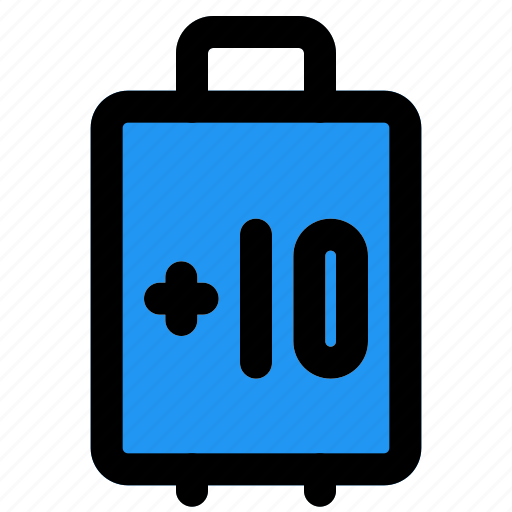 Ten, kg, limit, airport, transportation icon - Download on Iconfinder