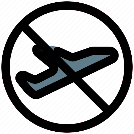 Flight, ban, aircraft, cancelled, aviation icon - Download on Iconfinder