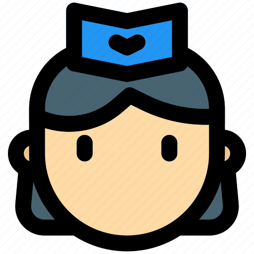 Air hostess, flight, attendant, service, uniform icon - Download on Iconfinder