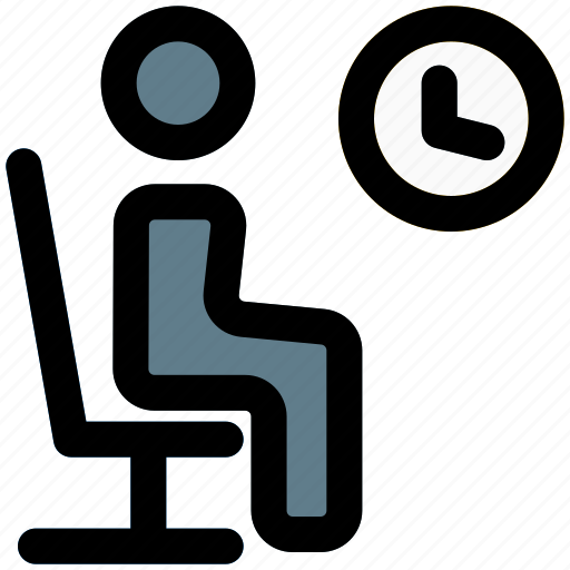 Waiting room, flight, layover, chair, sit icon - Download on Iconfinder