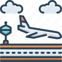 arrival, runway, landing, plane, aircraft, airport, travel