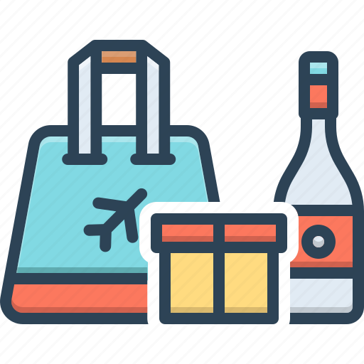 Duty free, duty, free, gift, untaxed, airport, gift box icon - Download on Iconfinder