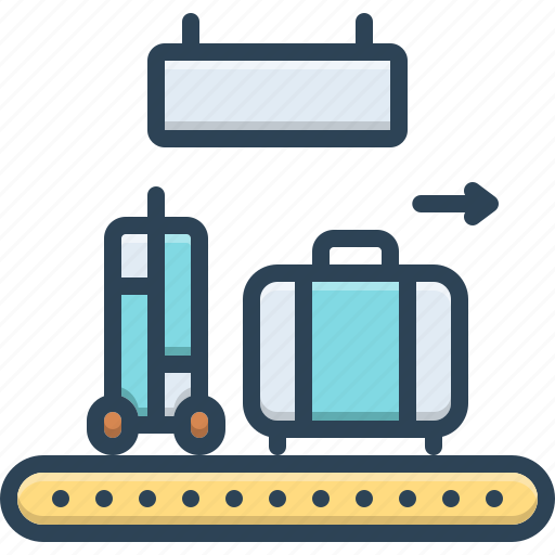 Left luggage, left, luggage, airport, service, briefcase, trolley bag icon - Download on Iconfinder