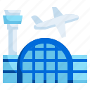 airport, air, traffic, architecture, and, city, control, tower