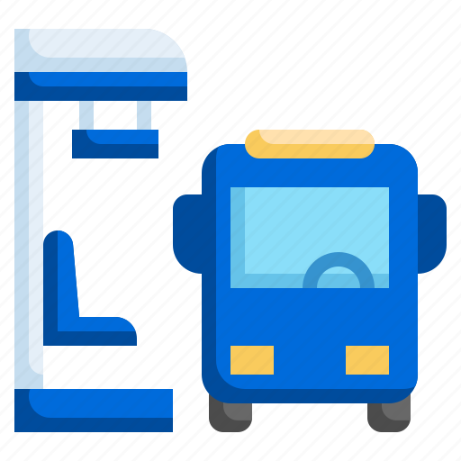 Bus, station, stop, bench, transportation, urban icon - Download on Iconfinder