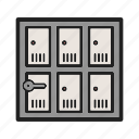 lock, lockers, room, safe, safety, security, storage