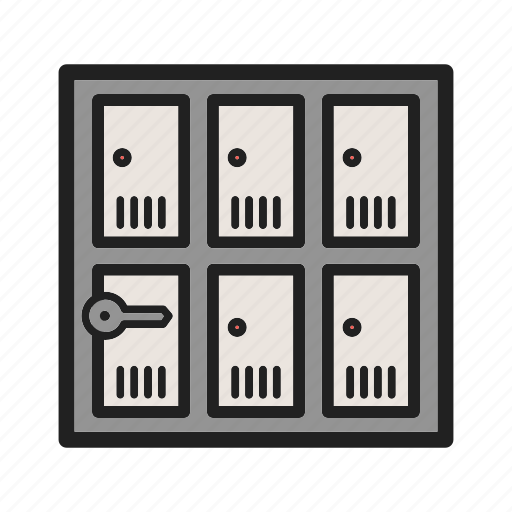 Lock, lockers, room, safe, safety, security, storage icon - Download on Iconfinder