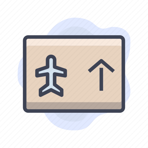 Airplane, airport, direction, flight icon - Download on Iconfinder
