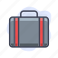 airport, bag, briefcase, travel 