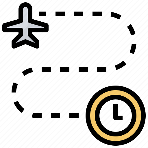 Airline, airplane, boarding, clock, date, flight, time icon - Download on Iconfinder