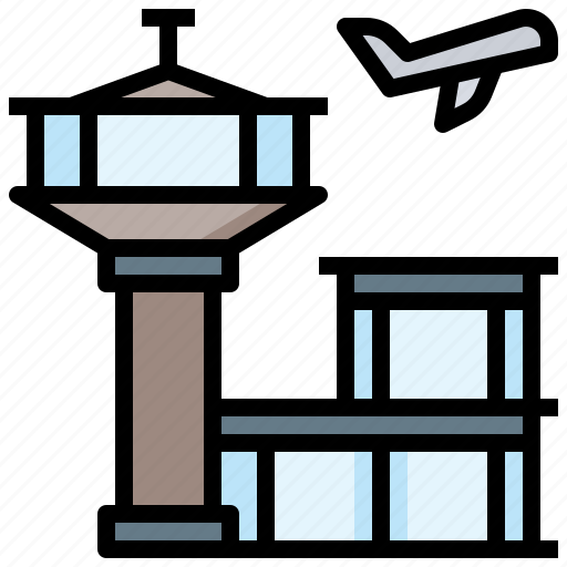 Air, airplanes, airport, architecture, city, control, tower icon - Download on Iconfinder