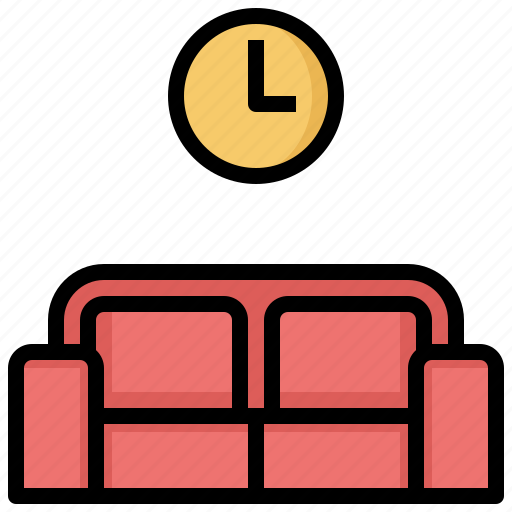 Furniture, household, room, seatsairport, sofa, travel, waiting icon - Download on Iconfinder