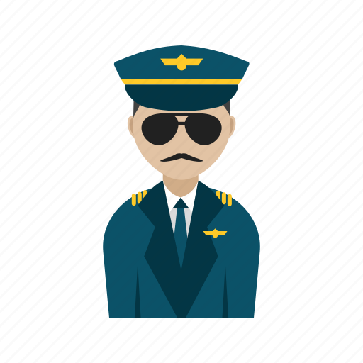 Aviation, captain, flight, jet, pilot, professional, uniform icon - Download on Iconfinder