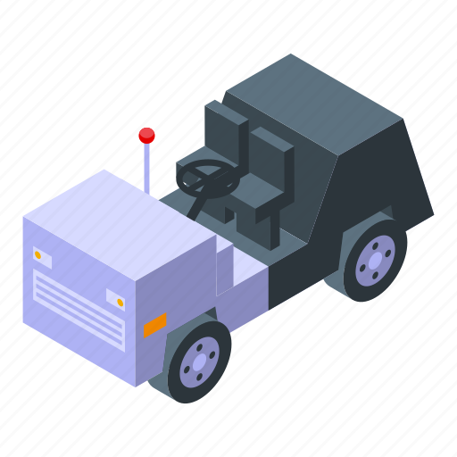 Airport, service, cart, isometric icon - Download on Iconfinder