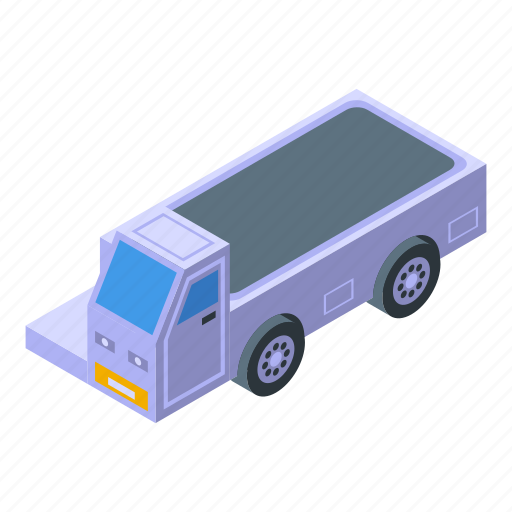 Airport, baggage, vehicle, isometric icon - Download on Iconfinder