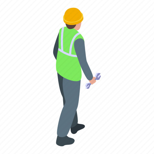 Airport, worker, isometric icon - Download on Iconfinder