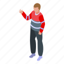 airport, worker, support, isometric