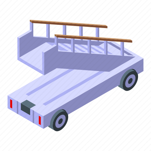 Airport, ladder, isometric icon - Download on Iconfinder