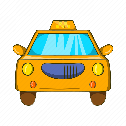 Cab, car, cartoon, taxi, transport, transportation, vehicle icon - Download on Iconfinder