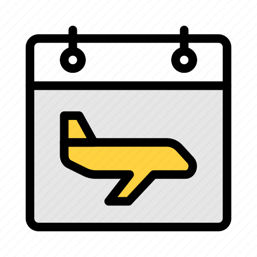 Calendar, airport, flight, schedule, date icon - Download on Iconfinder
