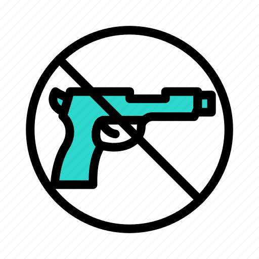 Notallowed, weapon, restricted, pistol, prohibited icon - Download on Iconfinder