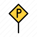 parking, airport, board, traffic, sign