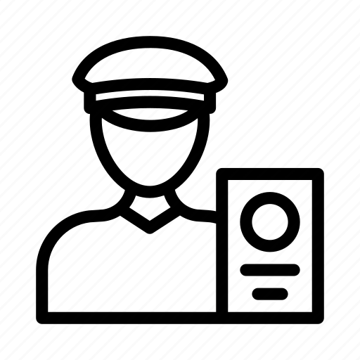 Police, guard, airport, passport, security icon - Download on Iconfinder