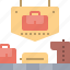 airport, bag, baggage, conveyor belt, conveyor band 