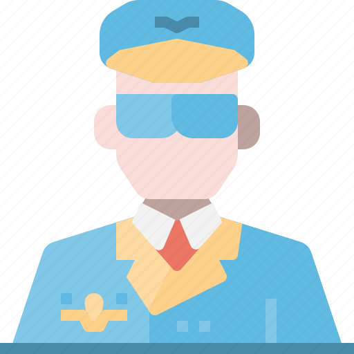Avatar, pilot, uniform, captain, airplane icon - Download on Iconfinder