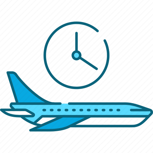 Flight, time, plane icon - Download on Iconfinder