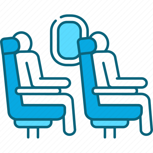 Passengers, sitting, seats, plane icon - Download on Iconfinder