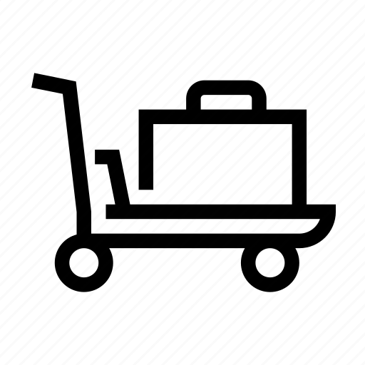 Carriage, cart, laggage, luggage, trolley, truck icon - Download on Iconfinder