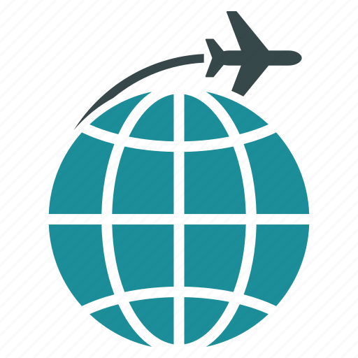 Flight, international, global, travel, world, globe, transportation icon - Download on Iconfinder