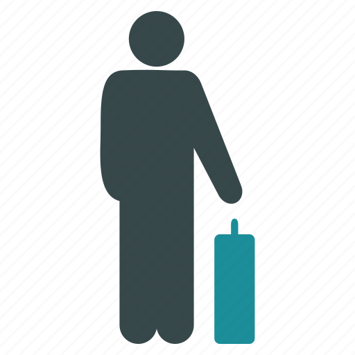 Passenger, man, tourism, tourist, customer, manager, person icon - Download on Iconfinder