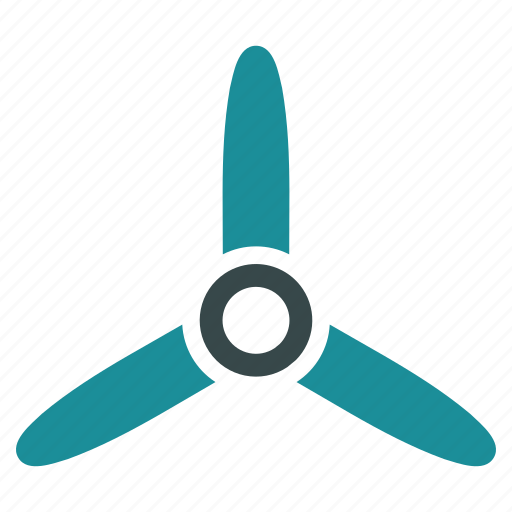 Cooler, fan, flight, propeller, rotor, three bladed screw, turbine icon - Download on Iconfinder