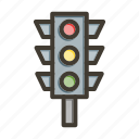 traffic control, light, airport, street, signal