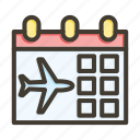flight date, calendar, schedule, airplane, travel