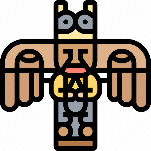 Totem, ethnic, statue, monument, alaska icon - Download on Iconfinder