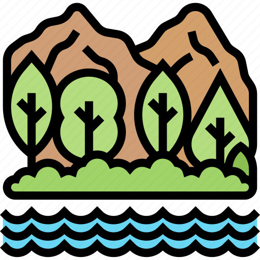 Lake, bay, landscape, nature, scenery icon - Download on Iconfinder