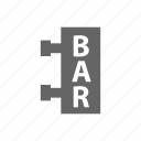 bar, label